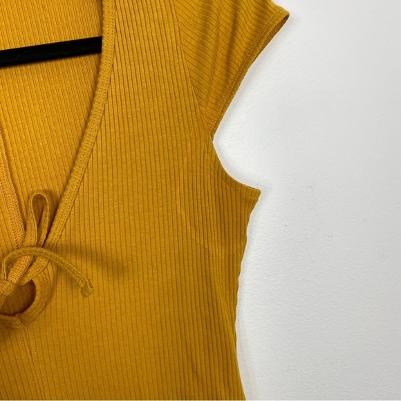Urban Outfitters Out From Under Mustard Ribbed Bodysuit - Picture 8 of 8